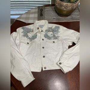 Vintage Jordache denim cropped jacket y2k
